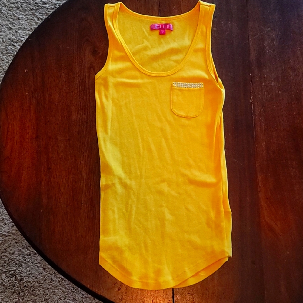 GLO women's tank with rhinestone accents